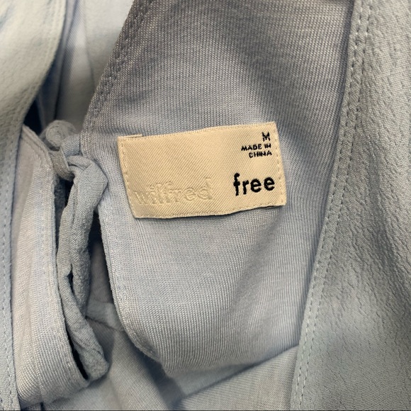 Wilfred Free sz M Kempner Blouse Light Blue - Picture 3 of 5